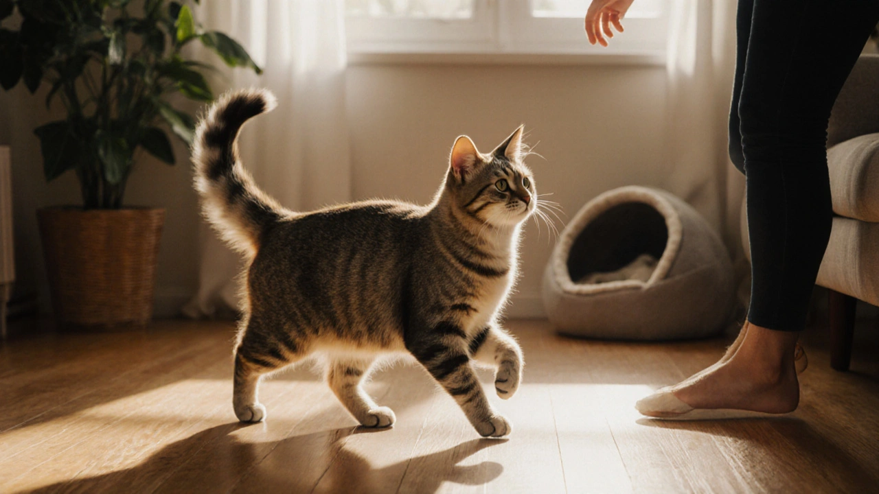 Co znamená, když má kočka ocas nahoru? Význam tělesného jazyka a kdy se obrátit k větříkovi