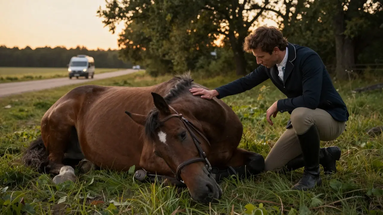 Co když kůň leží? Co dělat, když kůň leží a nemůže vstát