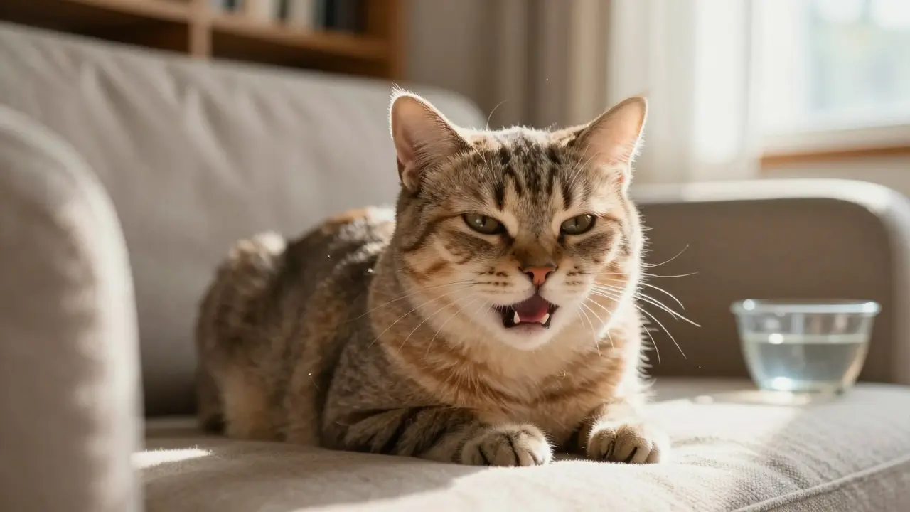 Proč kočka seká? Příčiny a co s tím dělat