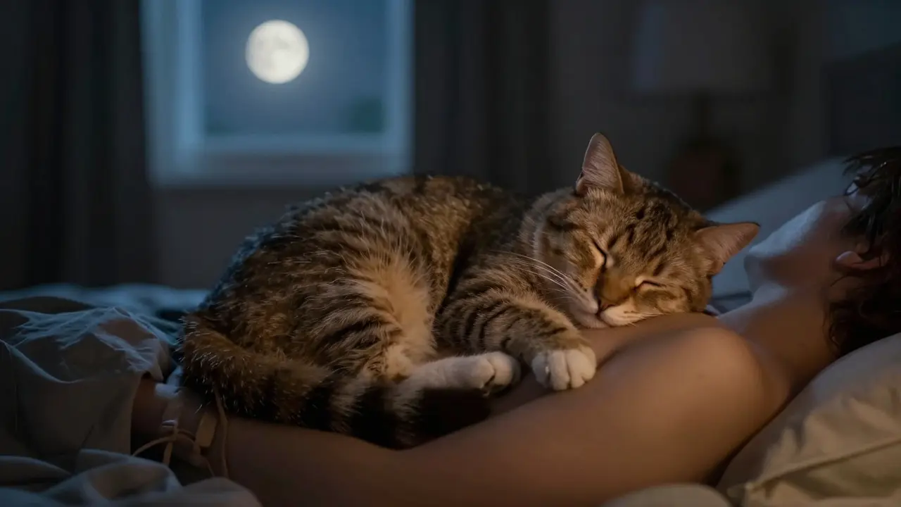 Proč mi kočka leží na břiše? Důvody, které byste měli znát