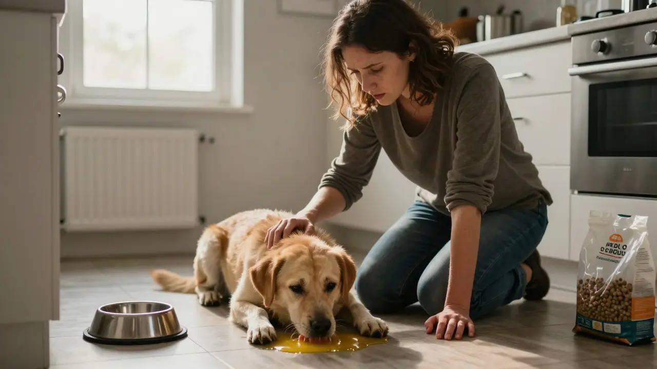 Proč pes furt zvrací? Příčiny a co dělat, když se pes neustále zvrací