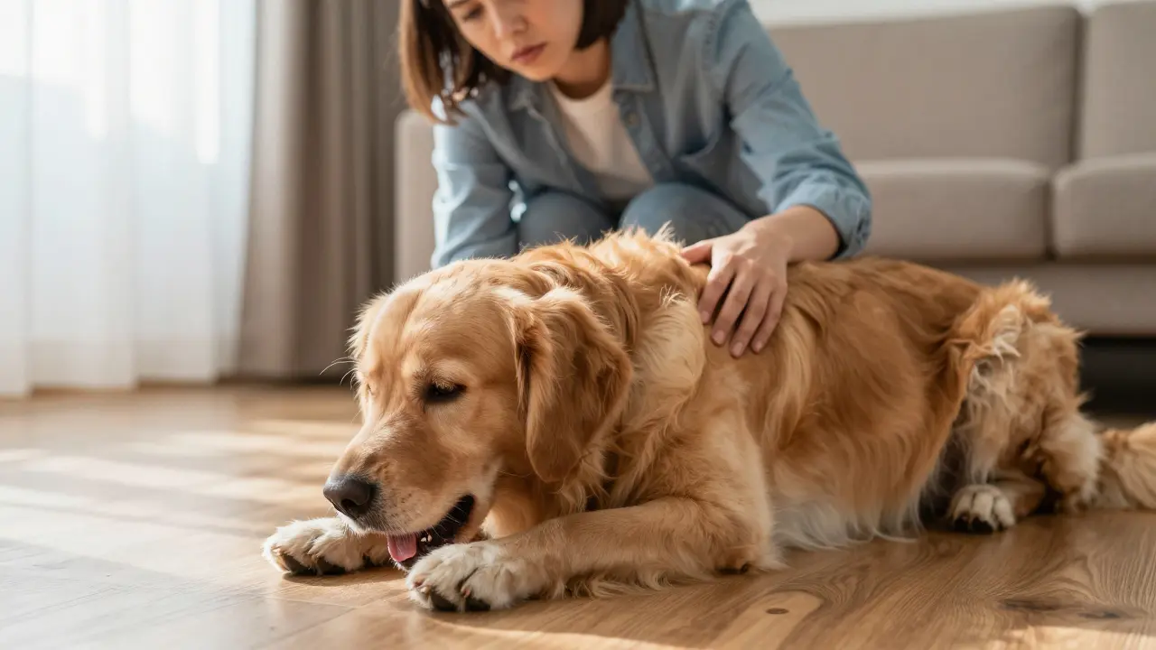 Pes zvrací žaludeční šťávy: Příčiny, první pomoc a kdy okamžitě běžet k veterináři