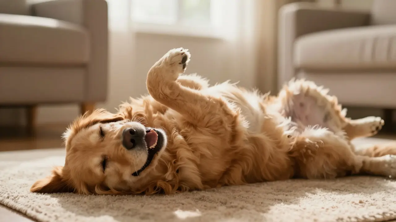 Proč spí pes na zádech? Zjistěte, zda je to jen pohodlí nebo varovný signál